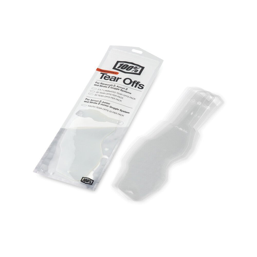 100 - PERCENT Goggle Tear - Offs - Texas State Motocross